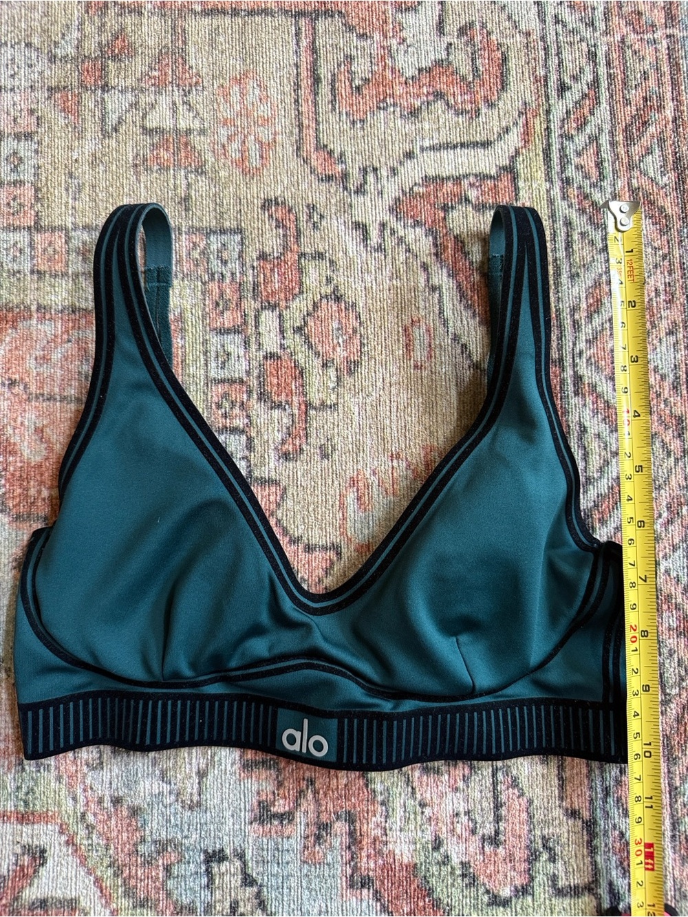 ALO Yoga Midnight Green Airlift Line Up Bra